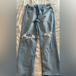 High rise jeans